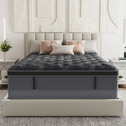 BEHOST Twin Mattress 10 inch, CertiPUR-US Certified Eco-Friendly Twin Memory Foam Mattress, Motion-Free Pocket Springs Hybrid Mattress Twin Size