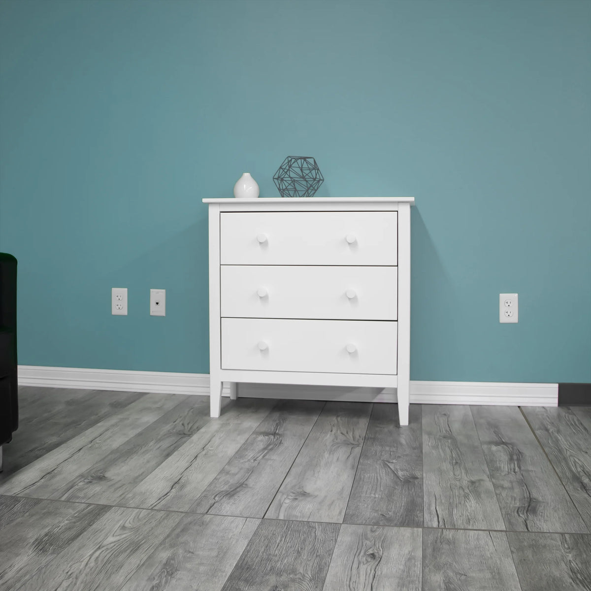 Adeptus Solid Wood Easy Pieces 4 Drawer Chest of Drawers - White