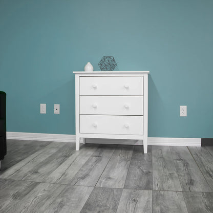 Adeptus Solid Wood Easy Pieces 4 Drawer Chest of Drawers - White