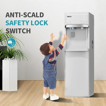 VECYS 5 gal Water Dispenser with Ice Maker, Self-clean & Child Lock