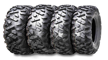 WANDA UTV ATV Tires 23x8-11 Front & 24x9-11 Rear /4PR Ultra Deep Self-cleaning Tread, Set 4