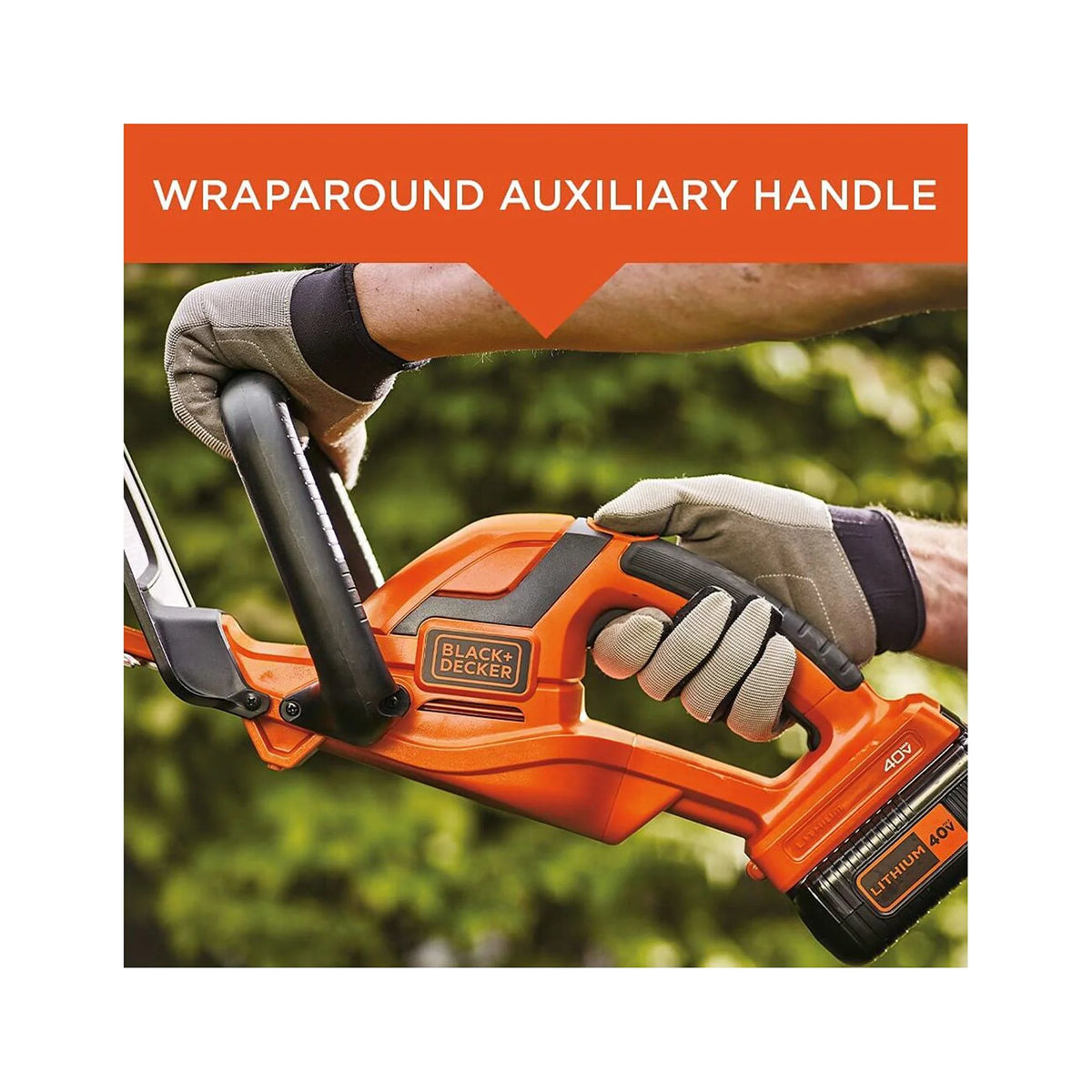 BLACK+DECKER 22" 40V MAX* Hedge Trimmer, (LHT2240C)