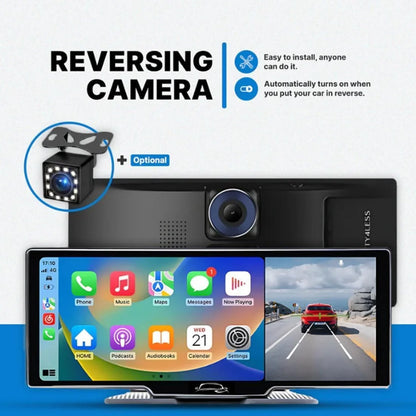 Car Tablet Pro Max 2025 Model, 10.26" HD Touch Carplay & Android Auto Screen, 4K Dash Cam Dual Camera with Voice Control, Mirror Link, Bluetooth, GPS Navigation, 1080p Backup Camera 64/128G