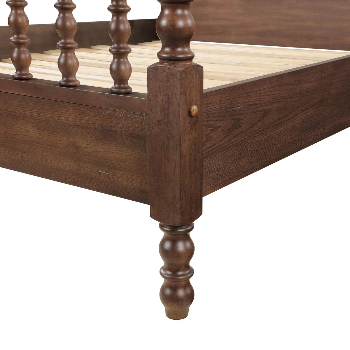 Pioneer Woman Harper Queen-Size Spindle Bed, Homestead Brown