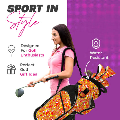 Womens Golf - Taboo Fashions 14 Way Lightweight Ladies Cart Bag (Posh Pink)