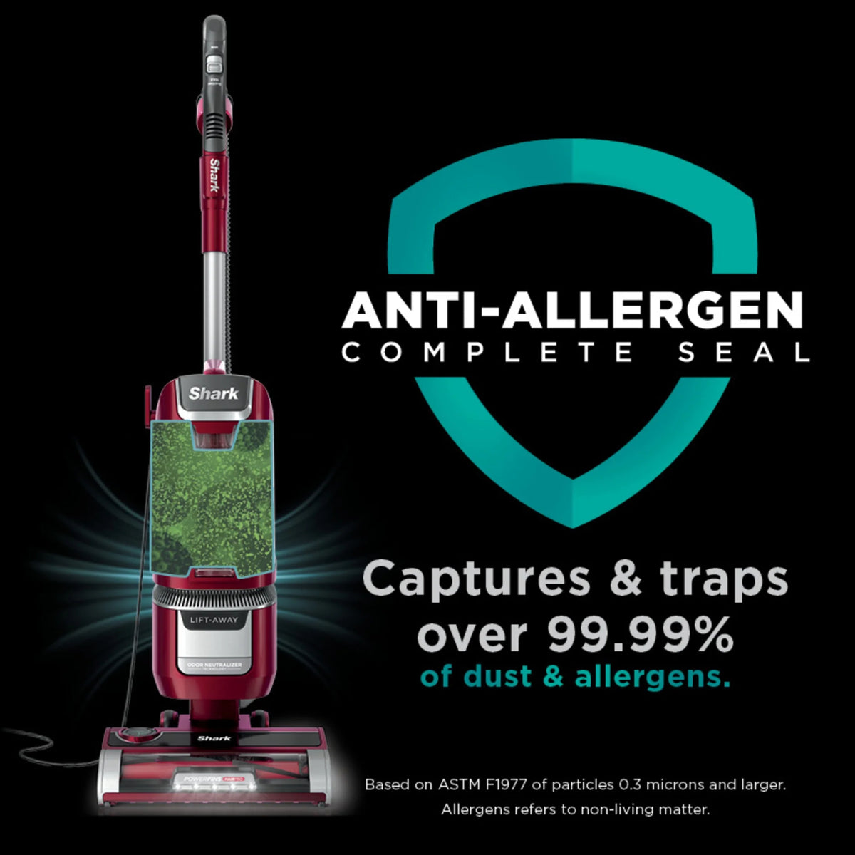 Shark Lift-Away Upright Vacuum Cleaner, PowerFins HairPro & Odor Neutralizer Technology, HEPA filter