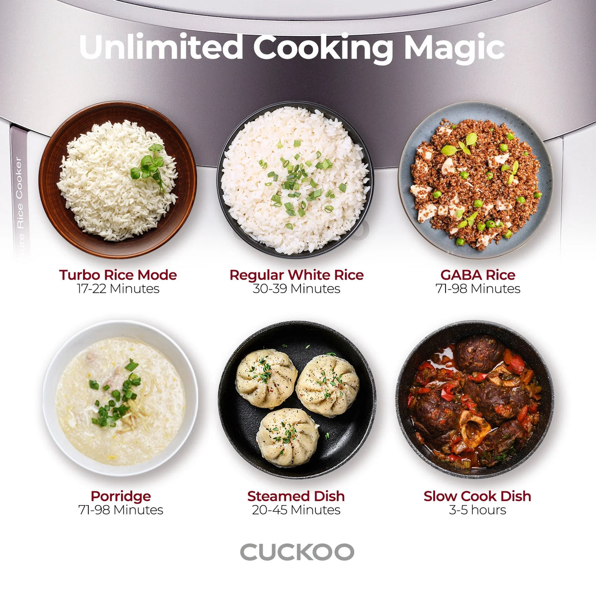 Cuckoo CRP-P1009SW 10-Cup (Uncooked) Heating Pressure Rice Cooker & Warmer with Nonstick Inner Pot