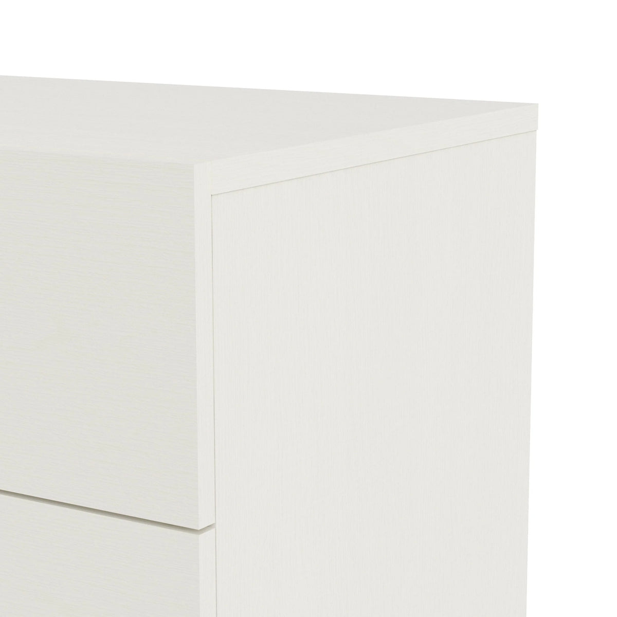 Tvilum Loft 8 Drawer Double Dresser, White Woodgrain