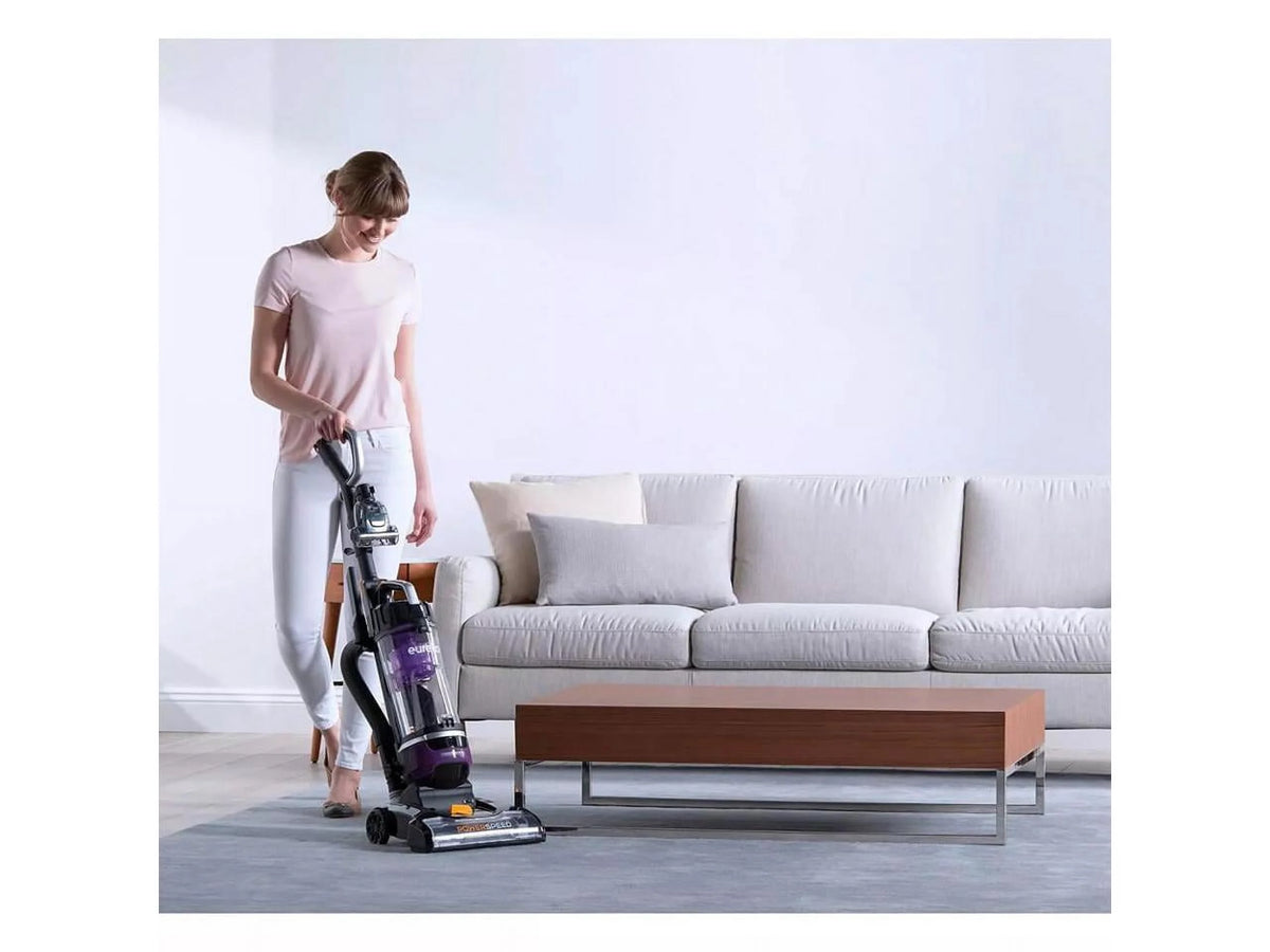 Eureka Bagless Upright Vacuum, Powerspeed, Lightweight, Multi-Surface, with Pet Turbo Brush, Upholstery and Crevice Tool, Dusting Brush,and Extended Reach, LED, Easy Empty XL Dust Cup, NEU203, Purple