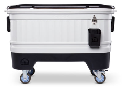 Igloo 125 qt. Party Bar Wheeled Ice Chest, White and Black