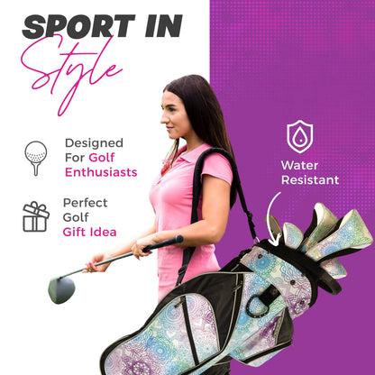 Womens Golf - Taboo Fashions 14 Way Lightweight Ladies Cart Bag (Posh Pink)