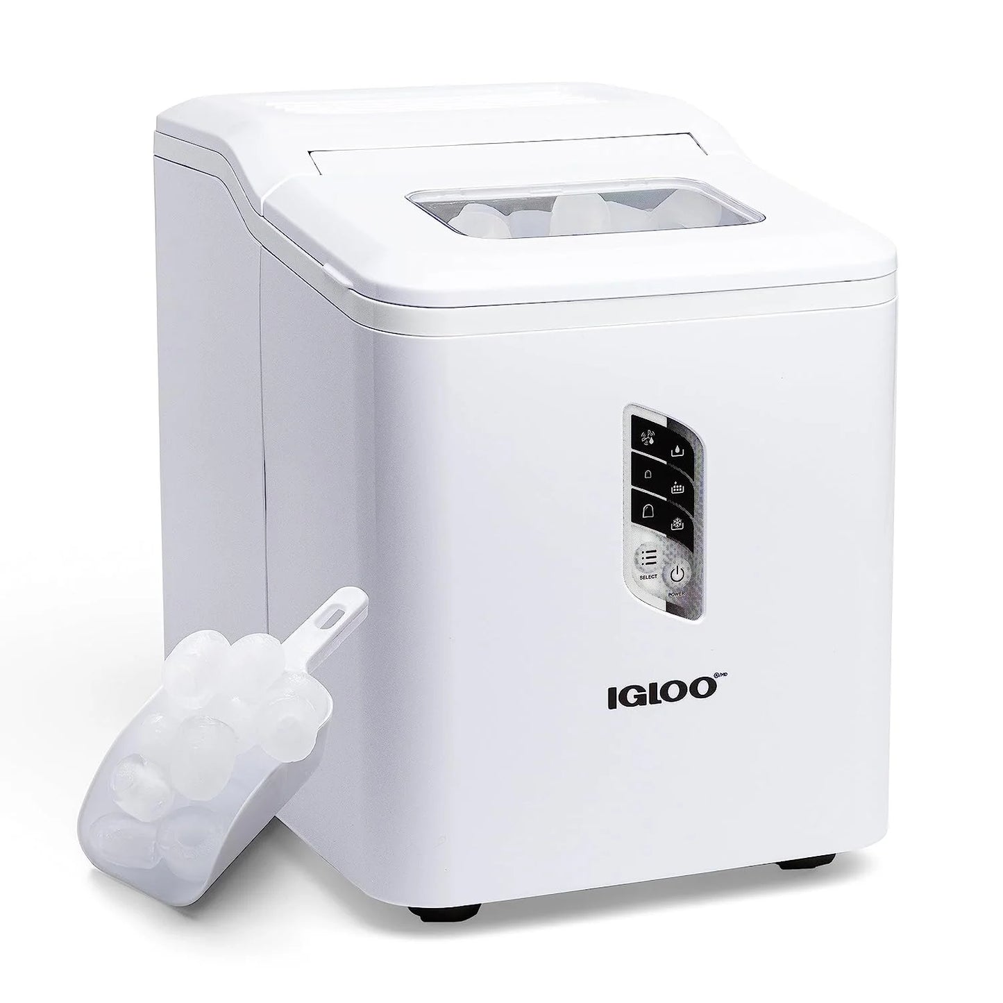 Igloo Automatic Ice Machine Self Cleaning Countertop Ice Maker for Water Bottle & Drinks, Aqua