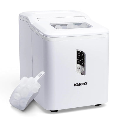 Igloo Automatic Ice Machine Self Cleaning Countertop Ice Maker for Water Bottle & Drinks, Aqua