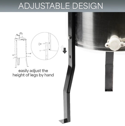 VIVO Electric 4/8 Frame Stainless Steel Honey Extractor (BEE-V004E)