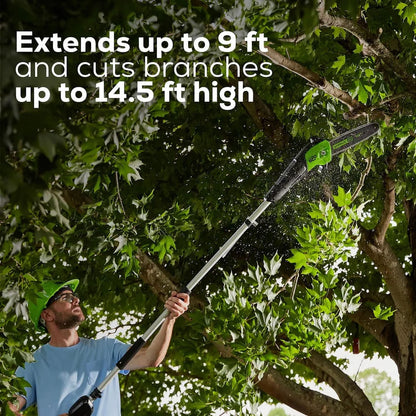 Greenworks 60V 10" Cordless Battery Pole Saw (Tool Only)