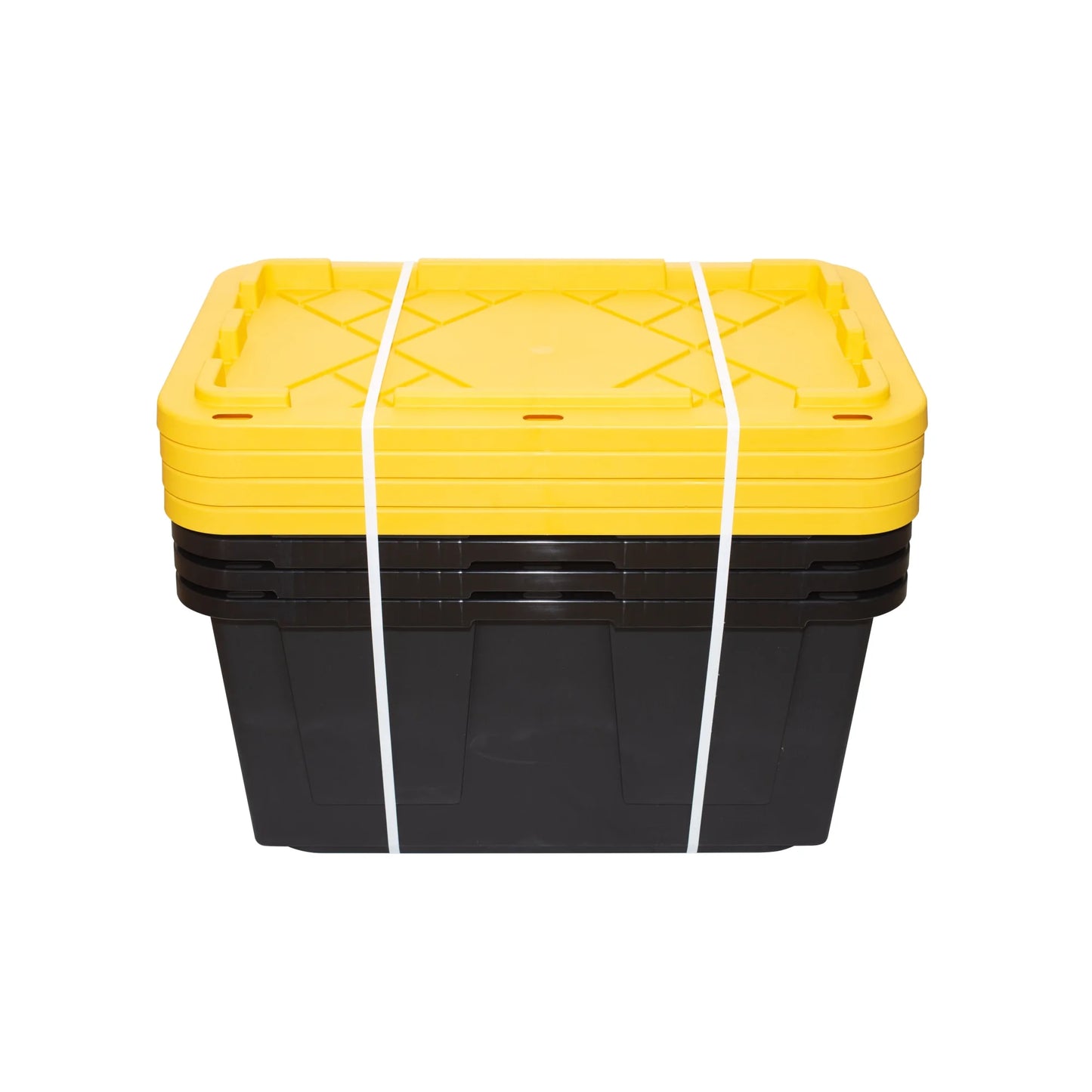 Greenmade 4 Pack Heavy-Duty Plastic Storage Boxes with Lids, 27 Gallon (4)