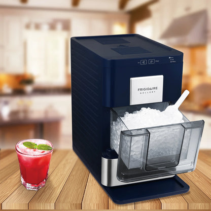 Frigidaire Nugget Ice Maker EFIC256, Countertop Nugget Ice Machine with Transparent Window, Nugget Ice Maker with 44 lbs. Capacity, Auto Self Cleaning Ice Maker Machine, Black