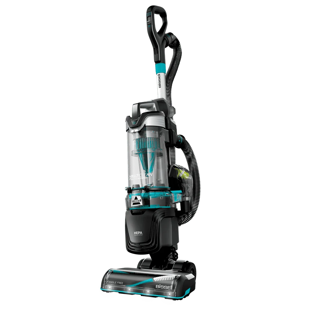 BISSELL Upright Vacuum, PowerLifter Allergen Pet Rewind, Pet Friendly , Bagless, HEPA filter, with Tangle Free Brush Roll, Swivel Steering and LED Headlights, 3404, Black