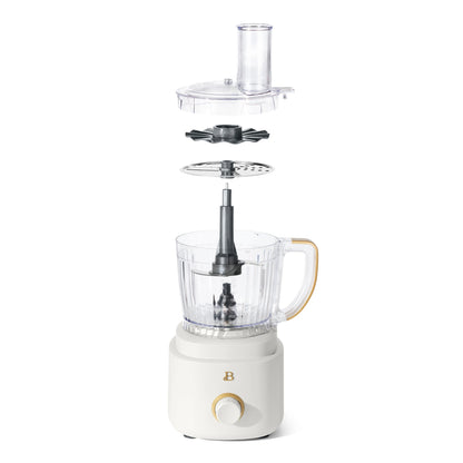 Beautiful 10-Cup Food Processor with Accessories, White Icing by Drew Barrymore