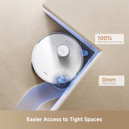 MOVA P50 Pro Ultra Robot Vacuum Cleaner Removable&Liftable Mop,Anti-Tangle,Self Drying&Cleaning