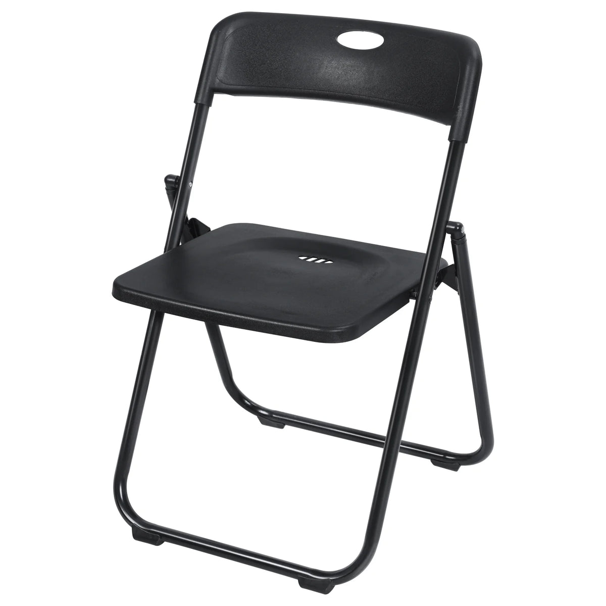 Anvazise Folding Chair 6Pcs/Set Folding Chairs, Staff Backpack Computer Chair, Basics Foldable Plastic Chair, Outdoor Portable Activity Chair, Black (Black)