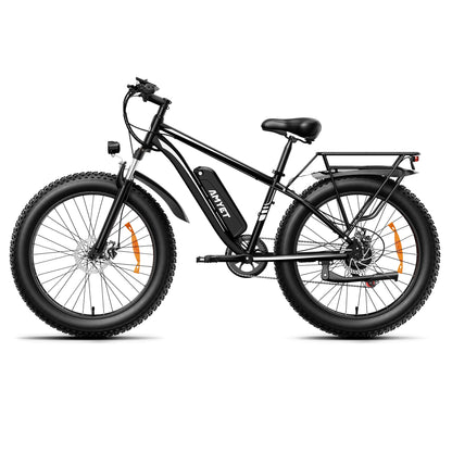 AMYET EB26 Electric Bike for Adults, 26*4.0 Fat Tire E-Mountain Bicycle,Peak 1500W Motor 48V 15Ah 7-Speed Ebike UL2849