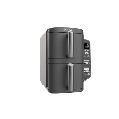 Ninja DoubleStack XL 2-Basket Air Fryer, DoubleStack Technology Cooks 4 Foods at Once, Space Saving Design, 10 QT, 4-in-1, Smart Finish & Match Cook, SL400