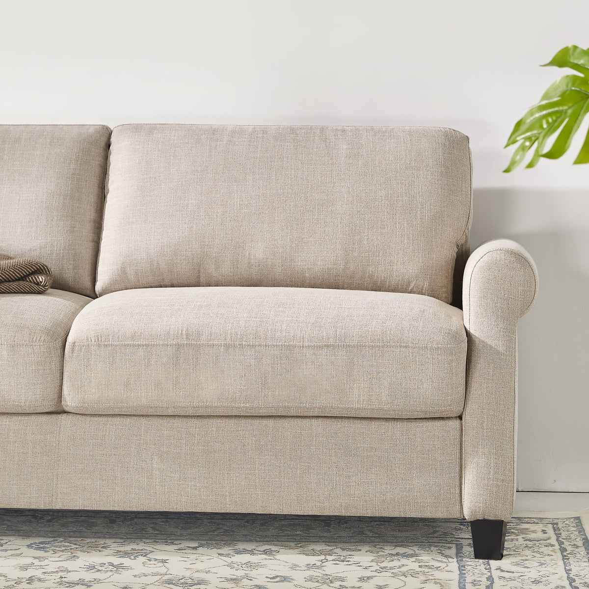 Zinus Josh 2-Seater Loveseat, Beige