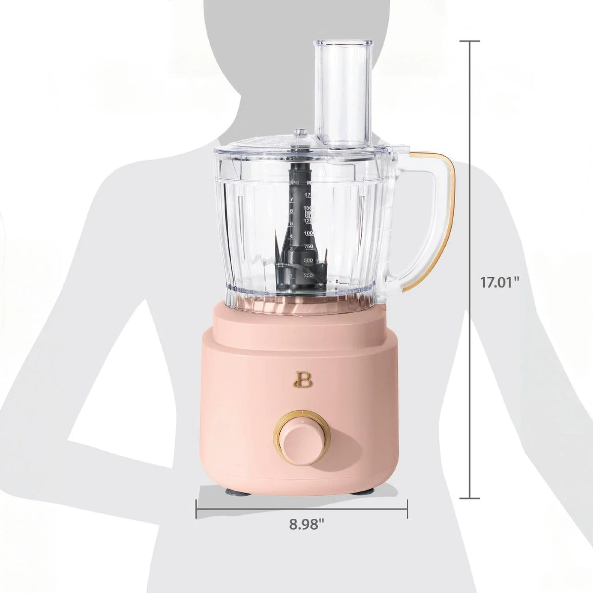 Beautiful 10-Cup Food Processor with Accessories, White Icing by Drew Barrymore