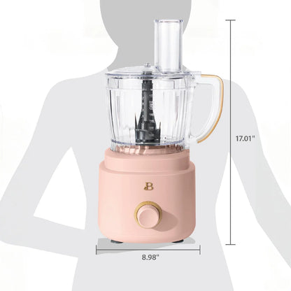 Beautiful 10-Cup Food Processor with Accessories, White Icing by Drew Barrymore
