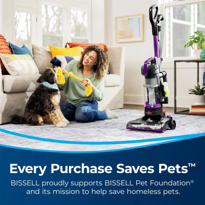 BISSELL Power Force Helix Pet Deluxe Bagless Upright Vacuum with Live Wand 3334