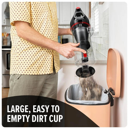 Dirt Devil 147893 Multi Surface Total Pet Plus Upright Bagless Vacuum Cleaner Machine, Black