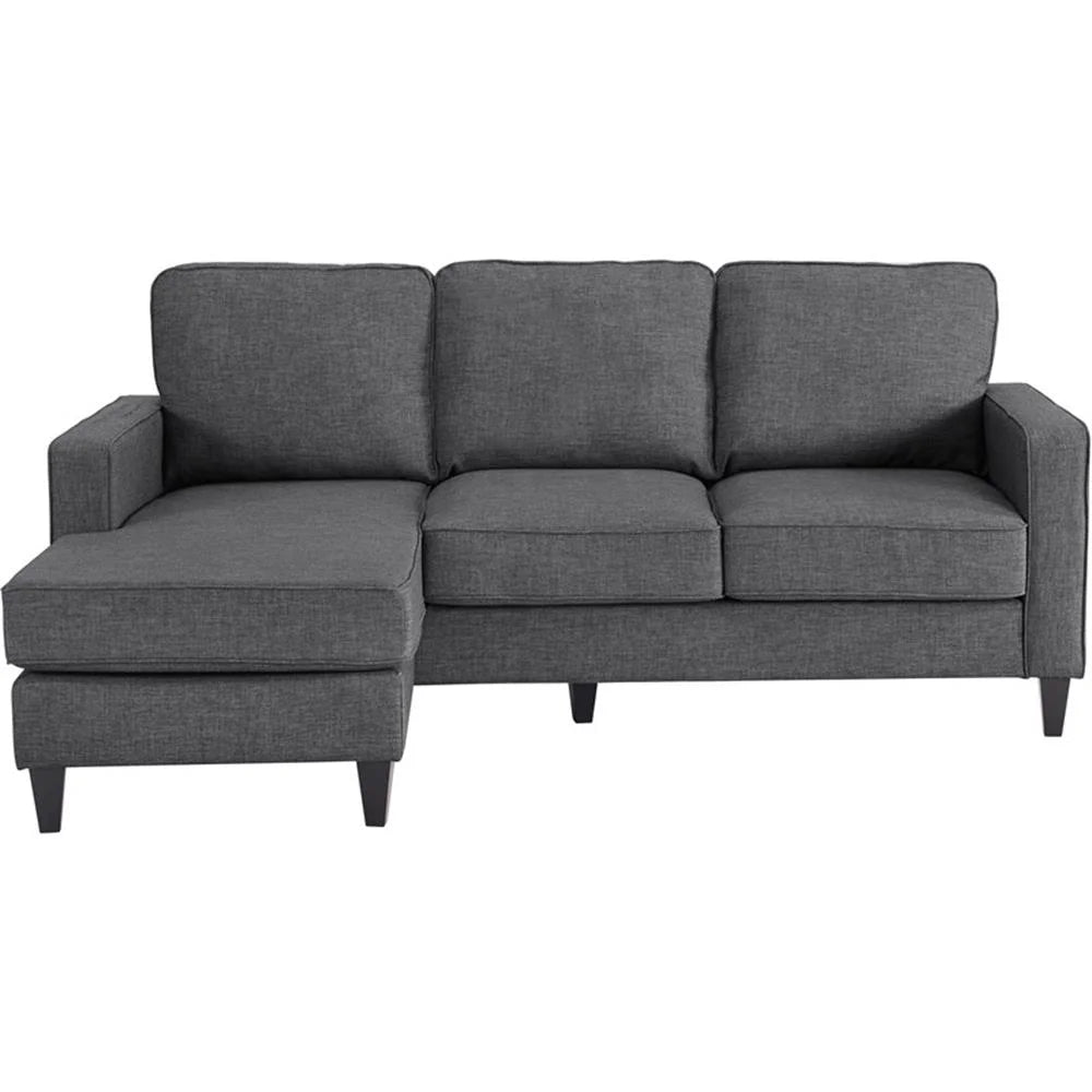 Serta Harmon Square Arm Sectional Navy Blue
