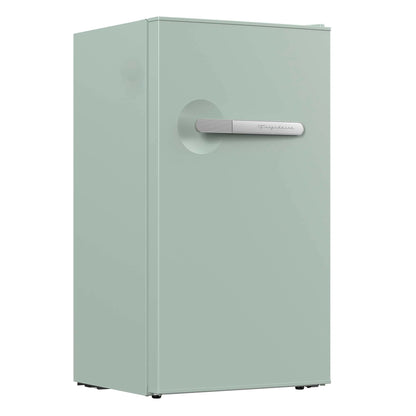 Frigidaire 3.1 cu. ft. retro compact fridge built-in side bottle opener W: 18.9" x L: 17.95" X H: 33.27" (Sage)