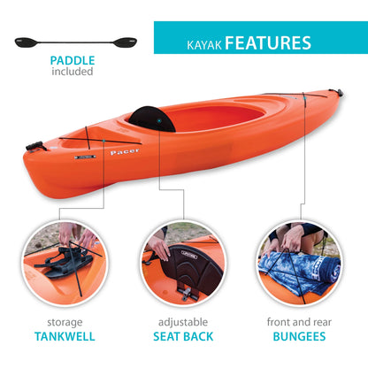 Lifetime Pacer 8 ft. Sit-Inside Kayak, Green (91032)