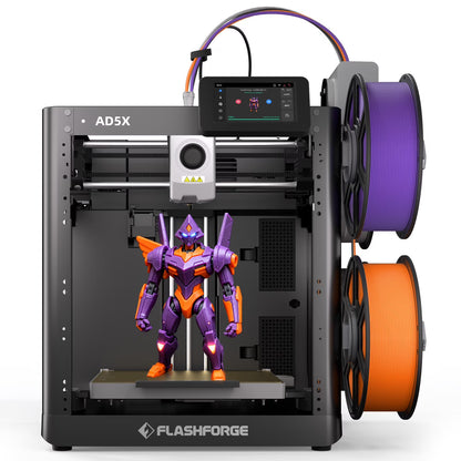 Flashforge 3D Printer Adventurer 5M, 3D Printers for Beginners Home DIY, High Speed Print Size 8.7 x 8.7 x 8.7in, Black