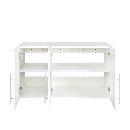 Stackable Wall Cabinet,Solid Wood Storage Cabinet with Adjustable Shelves and Doors,Console Table Side Table for Hallway,Sideboard Buffet Cupboard for Kitchen, 15.75" D x 15.75" W x 70.87" H, White
