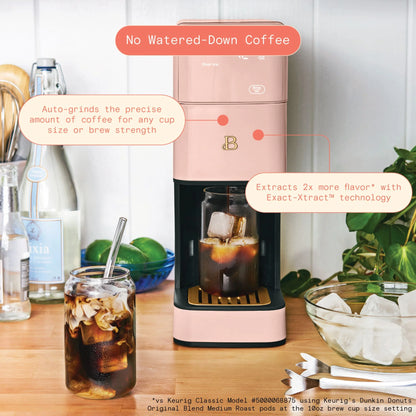 Beautiful Perfect Grind�?Programmable Single Serve Coffee Maker, White Icing by Drew Barrymore
