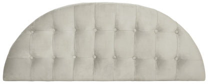 SAFAVIEH Abilene Tufted Rustic Semi Circle Bench, Beige/Rustic Oak