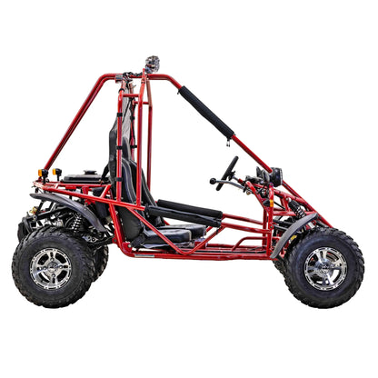 Massimo GKA 200 169cc EFI Adult Go Kart with 10HP Engine, 2WD Off-Road Go Cart, Dual Seats, Red