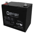 12V 55Ah Power Boat Pontoon Electric Trolling Motor Deep Cycle Battery
