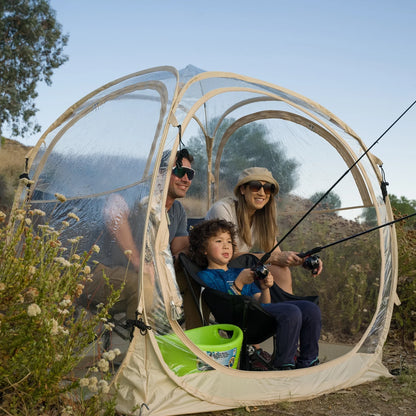 EighteenTek Four-Person Weatherproof Pop-Up Sports Pod Tent Shelter