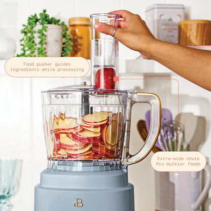 Beautiful 10-Cup Food Processor with Accessories, White Icing by Drew Barrymore