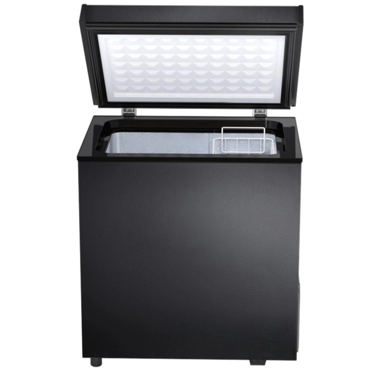 Auseo 2.5 cu. ft. Chest Freezer with 2 baskets Free Standing Top open Door Deep Compact Freezer Suitable for Home/RV/Kitchen/Office-Black