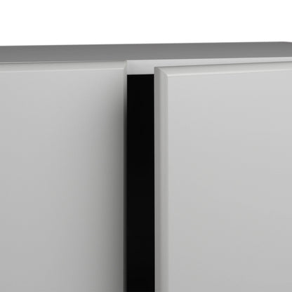 Prepac Elite 2 Door Standing Storage Cabinet, Light Gray