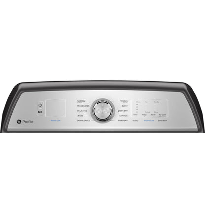 Ge Profile Ptd60ebr 27" Wide 7.4 Cu. Ft. Energy Star Rated Electric Dryer - Diamond Gray