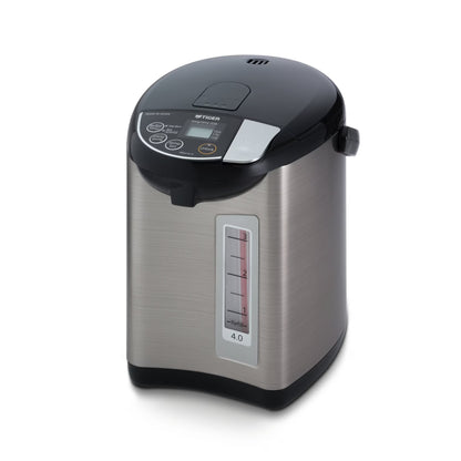 Tiger PDU-A40U-K 40L Electric Kettle with LCD Control Panel Silver Black