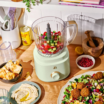 Beautiful 10-Cup Food Processor with Accessories, White Icing by Drew Barrymore