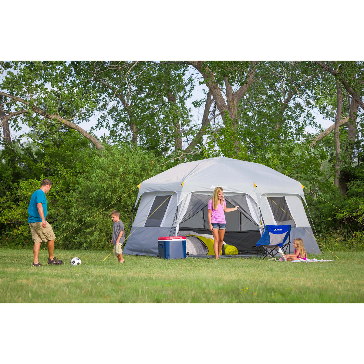 Ozark Trail 15' x 13' 8-Person Instant Hexagon Cabin Tent, 36.04 lbs