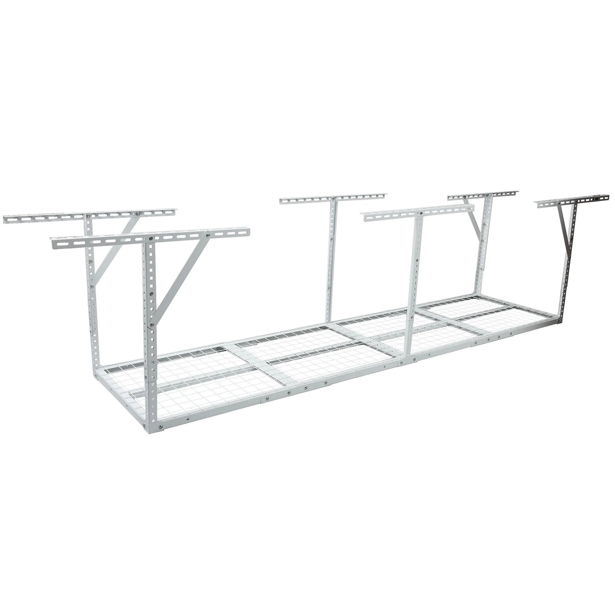 2x8FT Overhead Garage Storage Rack,Adjustable Storage Organization System,Heavy Duty Metal Garage Ceiling Storage Racks,450lbs Weight Capacity